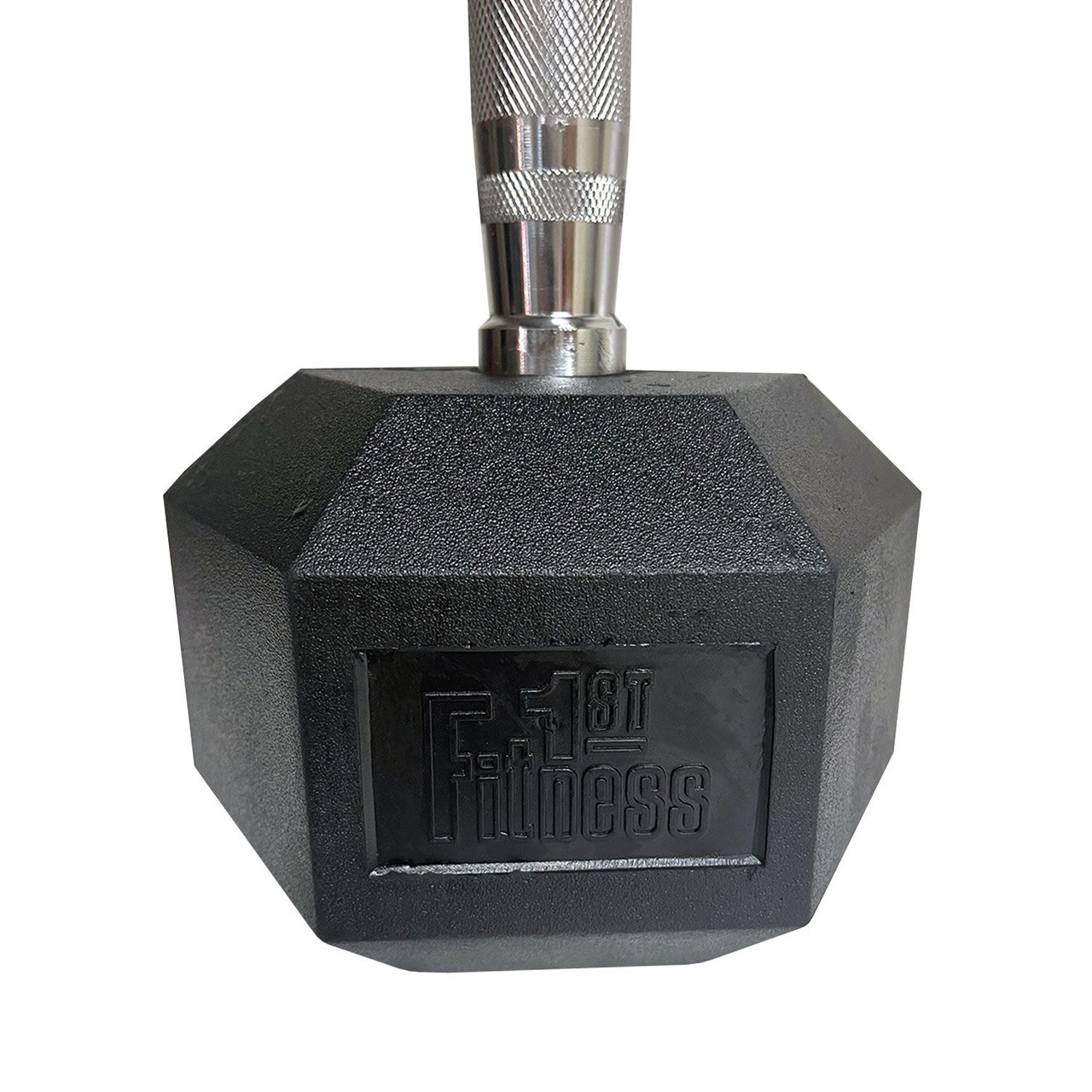 Fitness First Rubber Hex Dumbbell Pairs 5 - 100 lbs