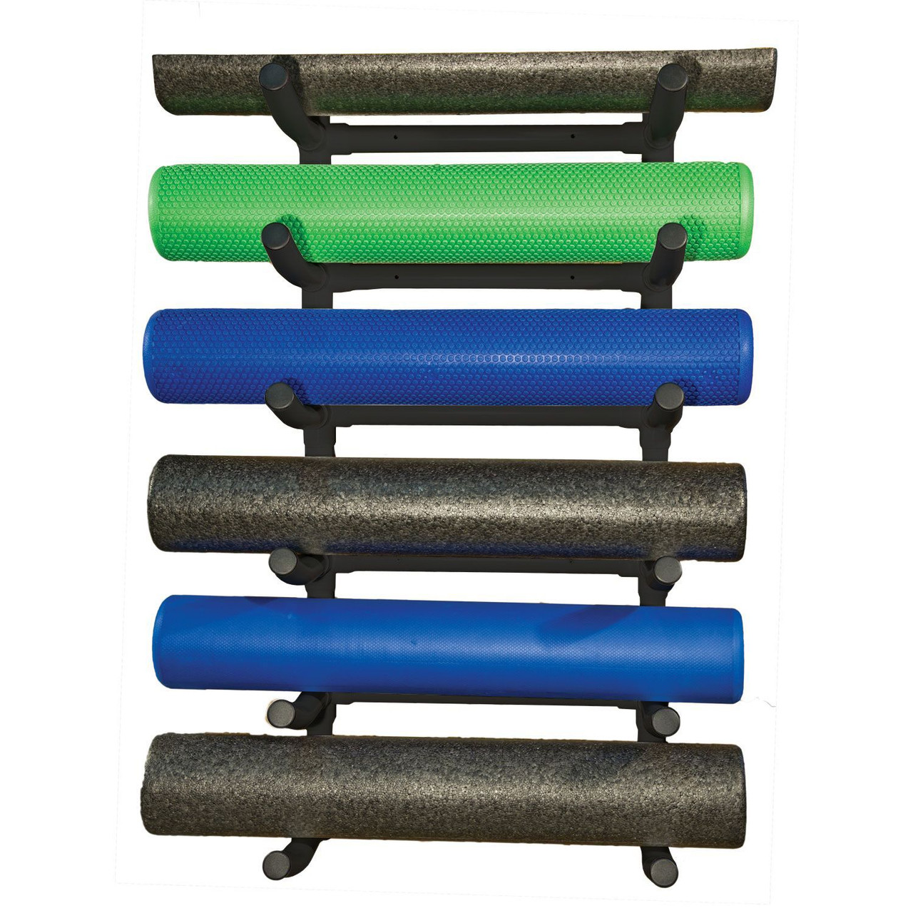 PVC Foam Roller Wall Rack - 6 Shelves
