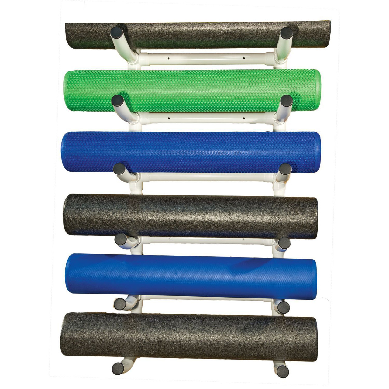 PVC Foam Roller Wall Rack - 6 Shelves
