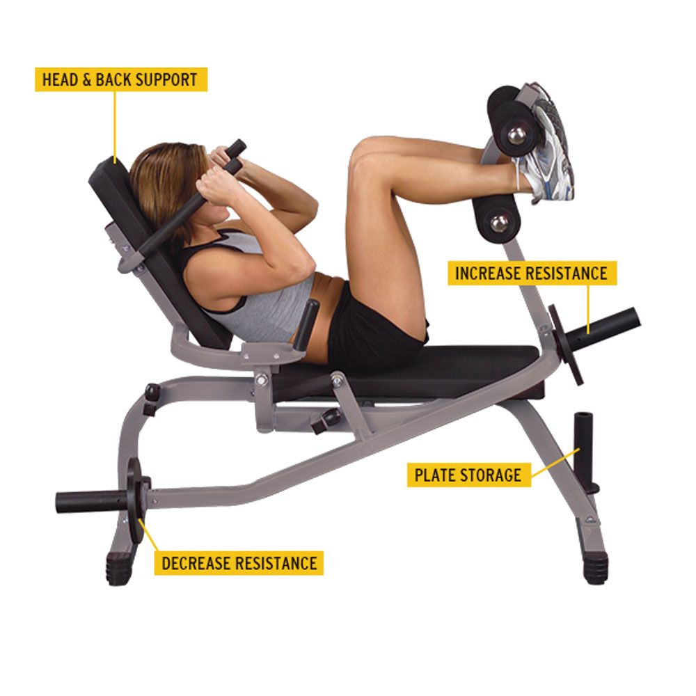 Body Solid Horizontal Ab Crunch Machine