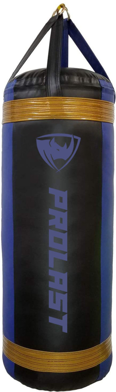 Prolast 4FT XL 150LB Luxury Heavy Punching Bag Black/Blue/Gold