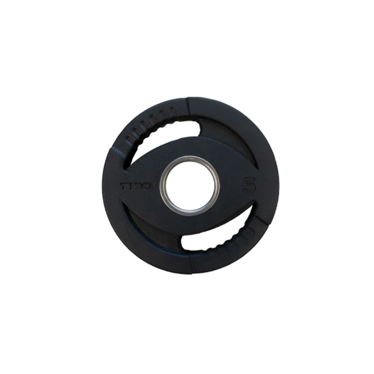 TKO Olympic Rubber Dual Grip Plate 2.5-45 lbs