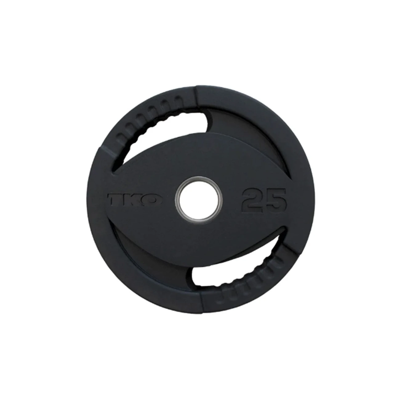 TKO Olympic Rubber Dual Grip Plate 2.5-45 lbs