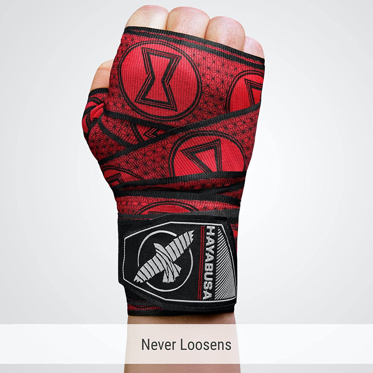 Hayabusa Marvel BLACK WIDOW Hero Elite Mexican Style Boxing Hand Wraps