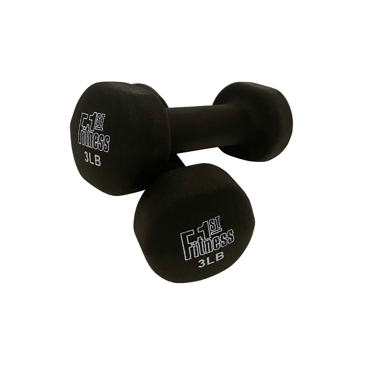 Fitness First Neoprene Dipped Dumbbells - Pairs 1 - 12 lbs.