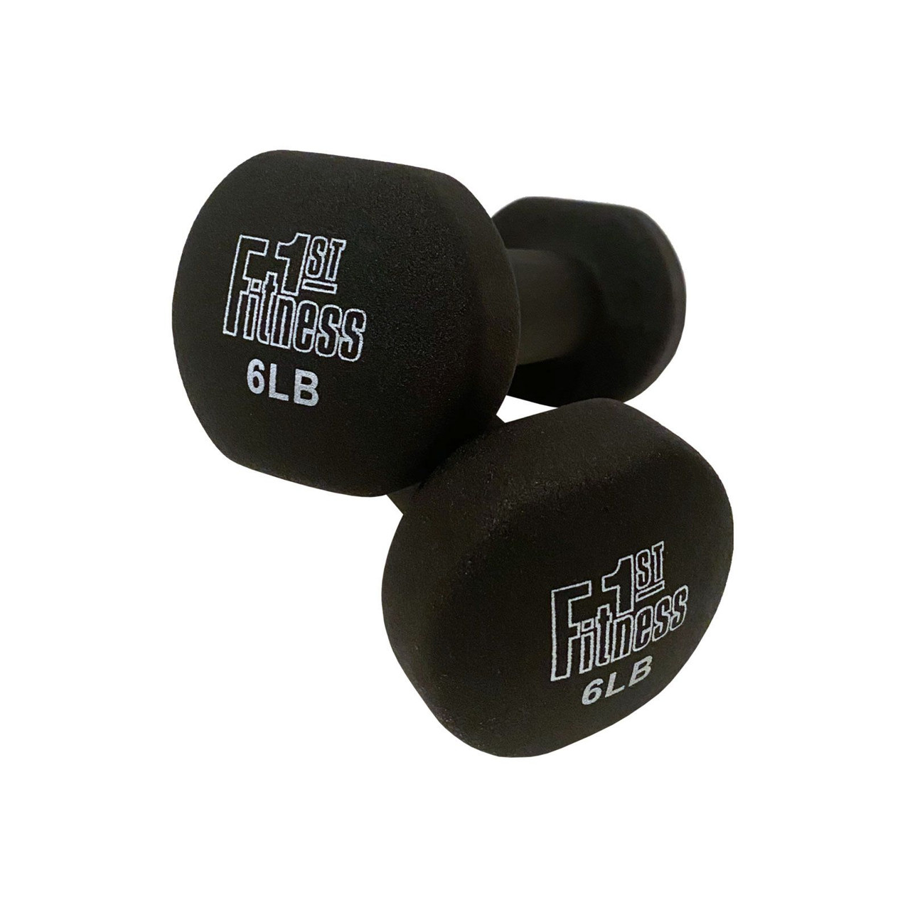 Fitness First Neoprene Dipped Dumbbells - Pairs 1 - 12 lbs.