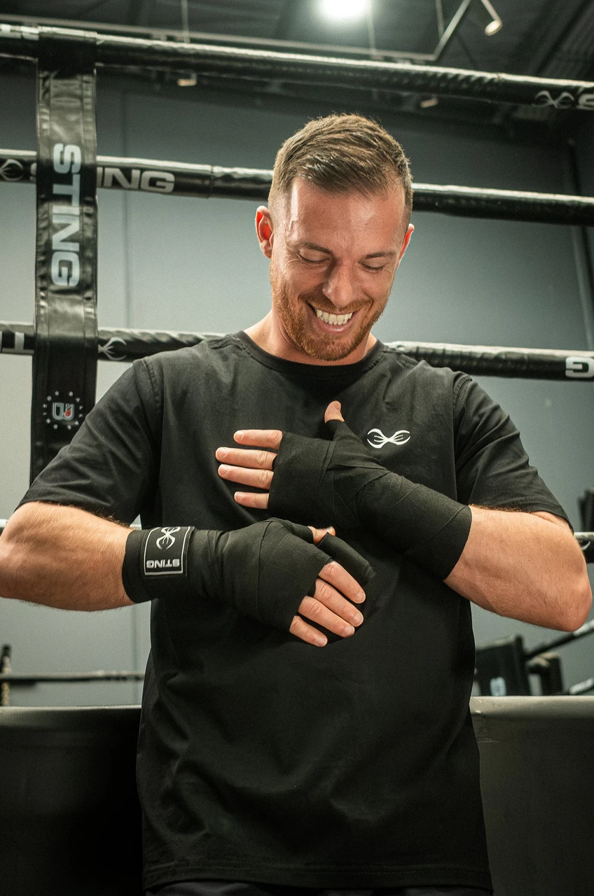 Sting 180 Inch  Elasticised Hand Wraps 2.0 - Black