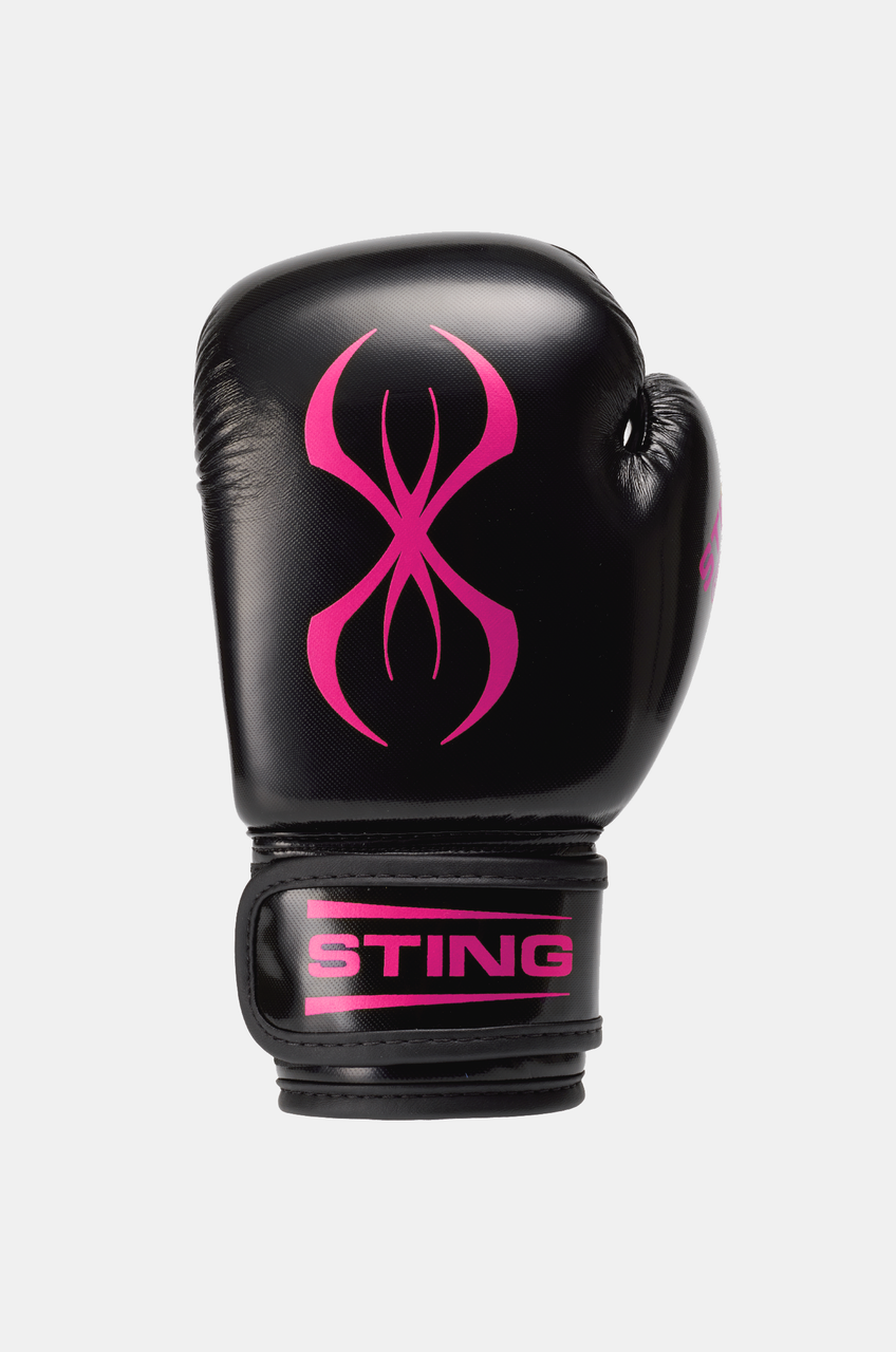 Sting Arma Junior Boxing Gloves - Black/Pink
