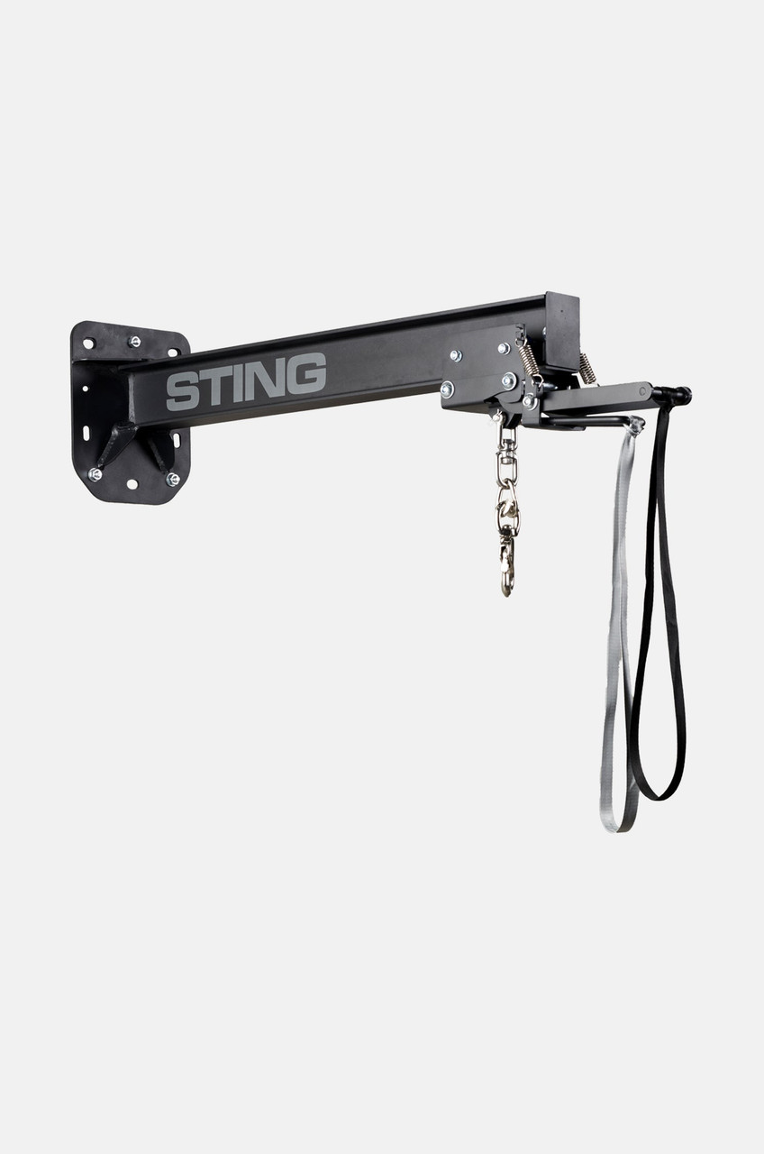 Sting Punching Bag Wall Bracket with Pulley System - Black