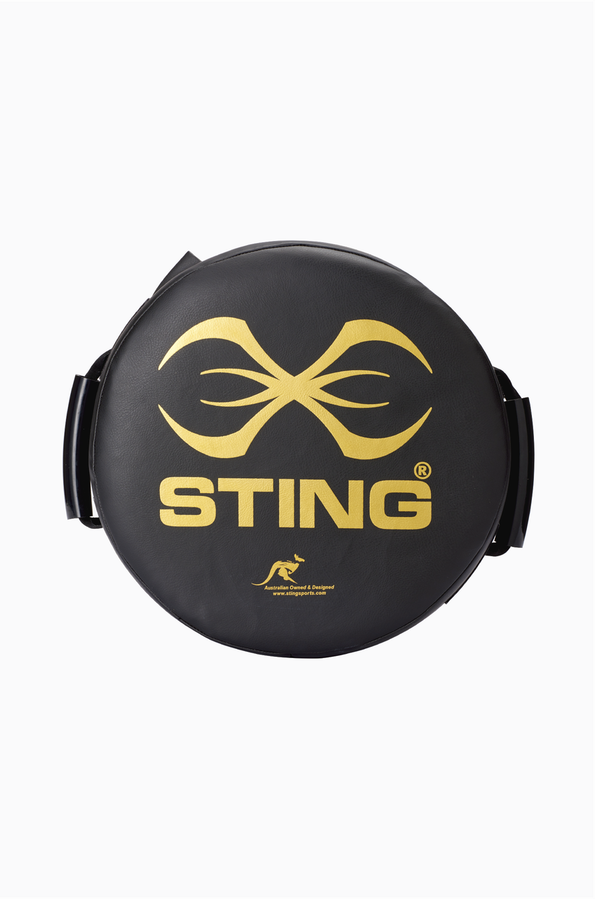 Sting Round HD Bump/Strike Shield - Black/Gold