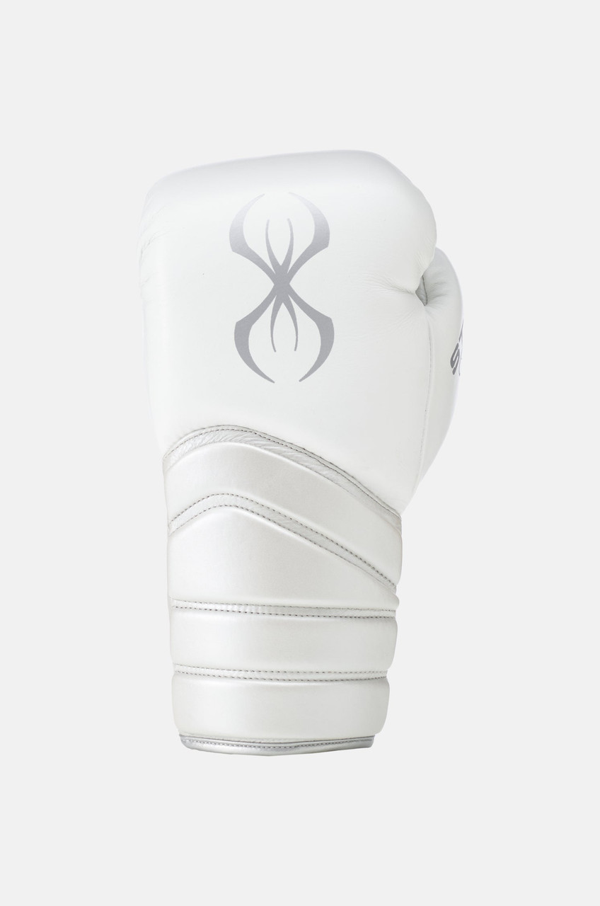Sting Viper X Lace Up Sparring Gloves - White/Silver