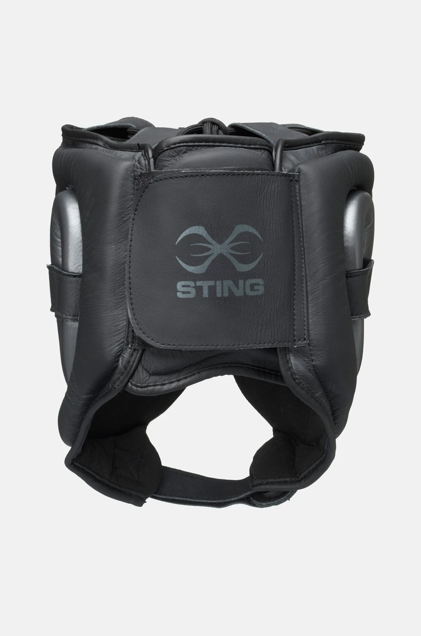 Sting Viper X Gel Full Face Head Guard - Black/Grey