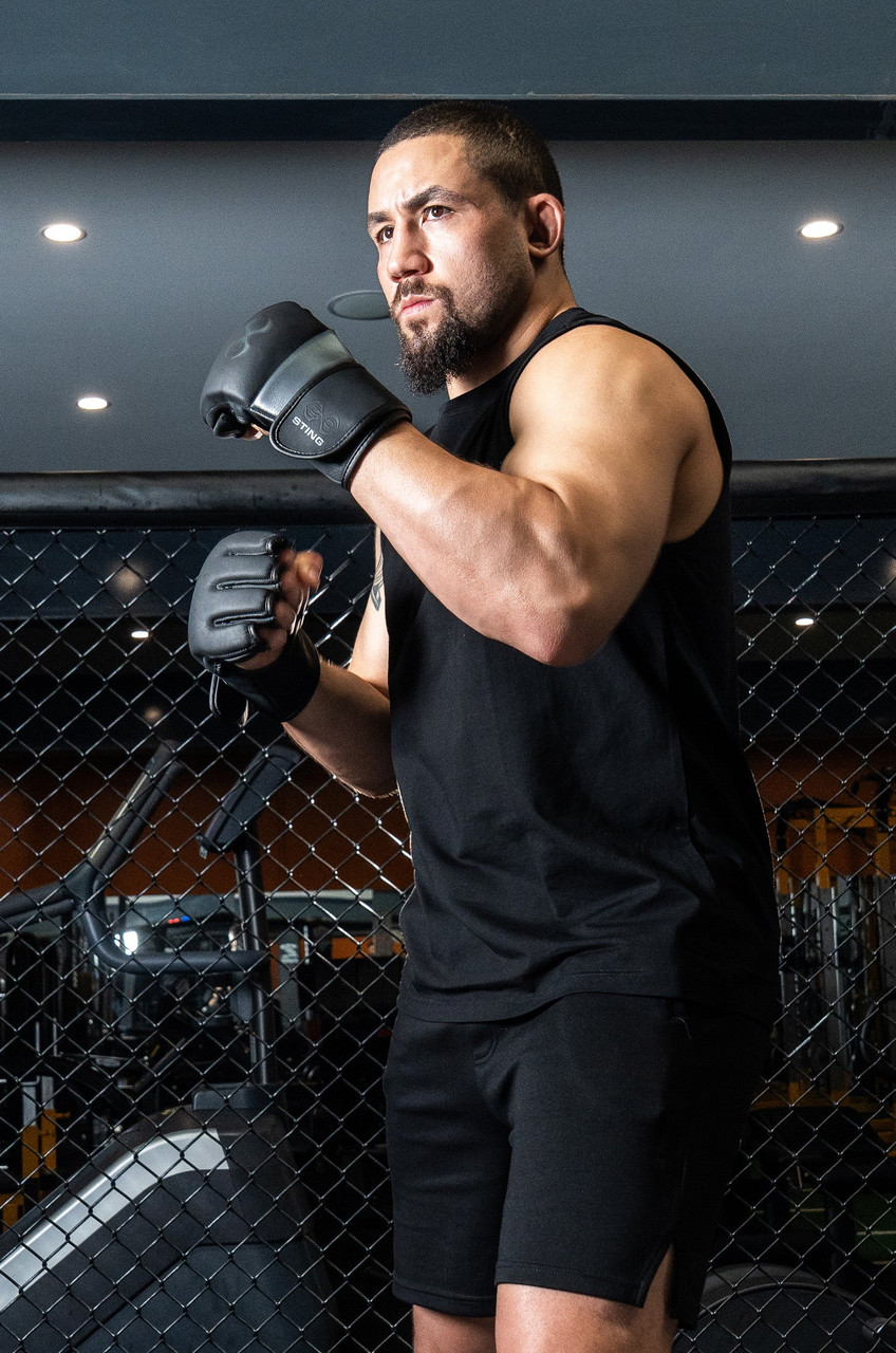 Sting Taipan MMA Fight Gloves - Black/Grey