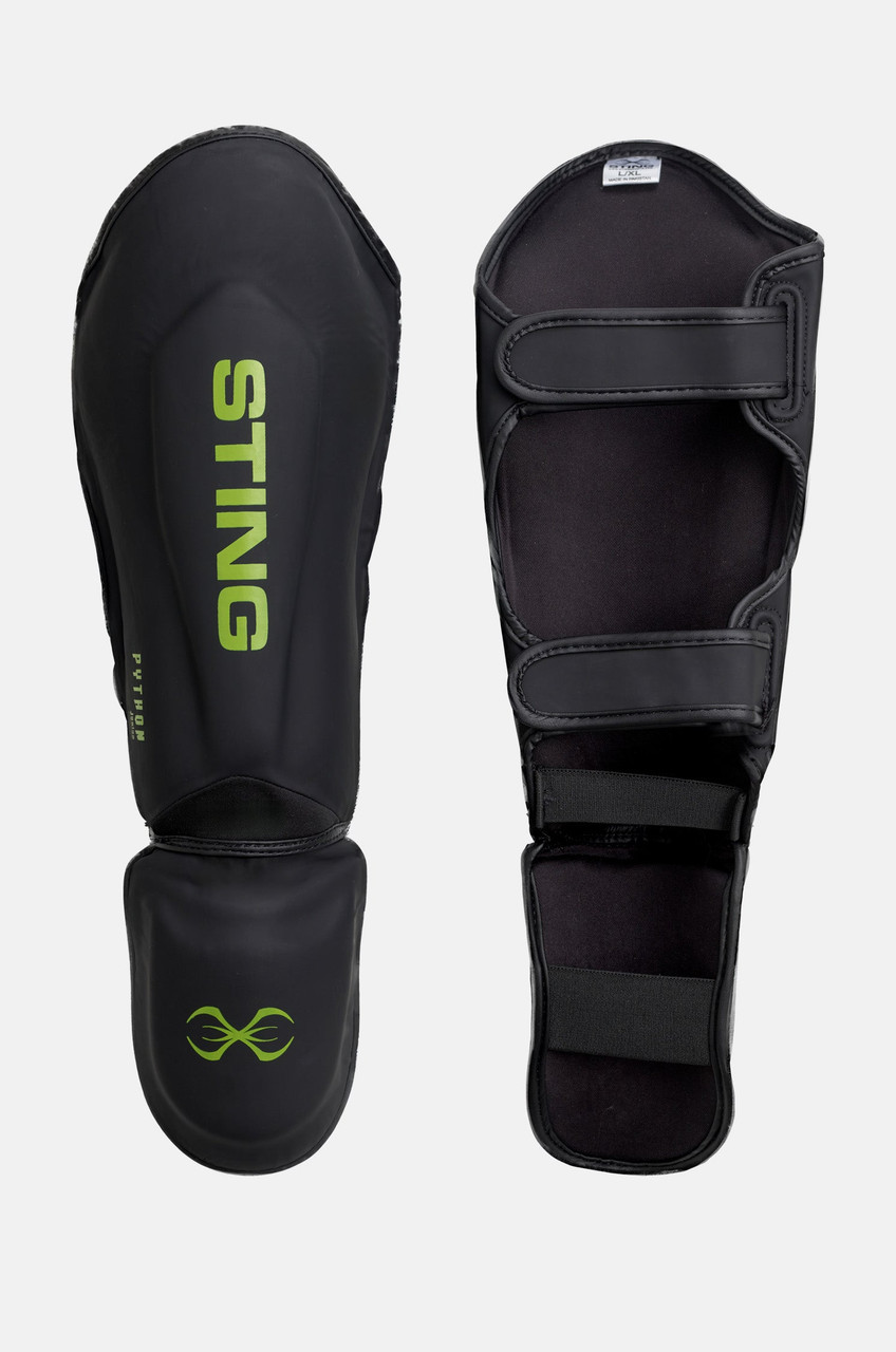 Sting Python Junior MMA Shin & Foot Protector - Black/Green