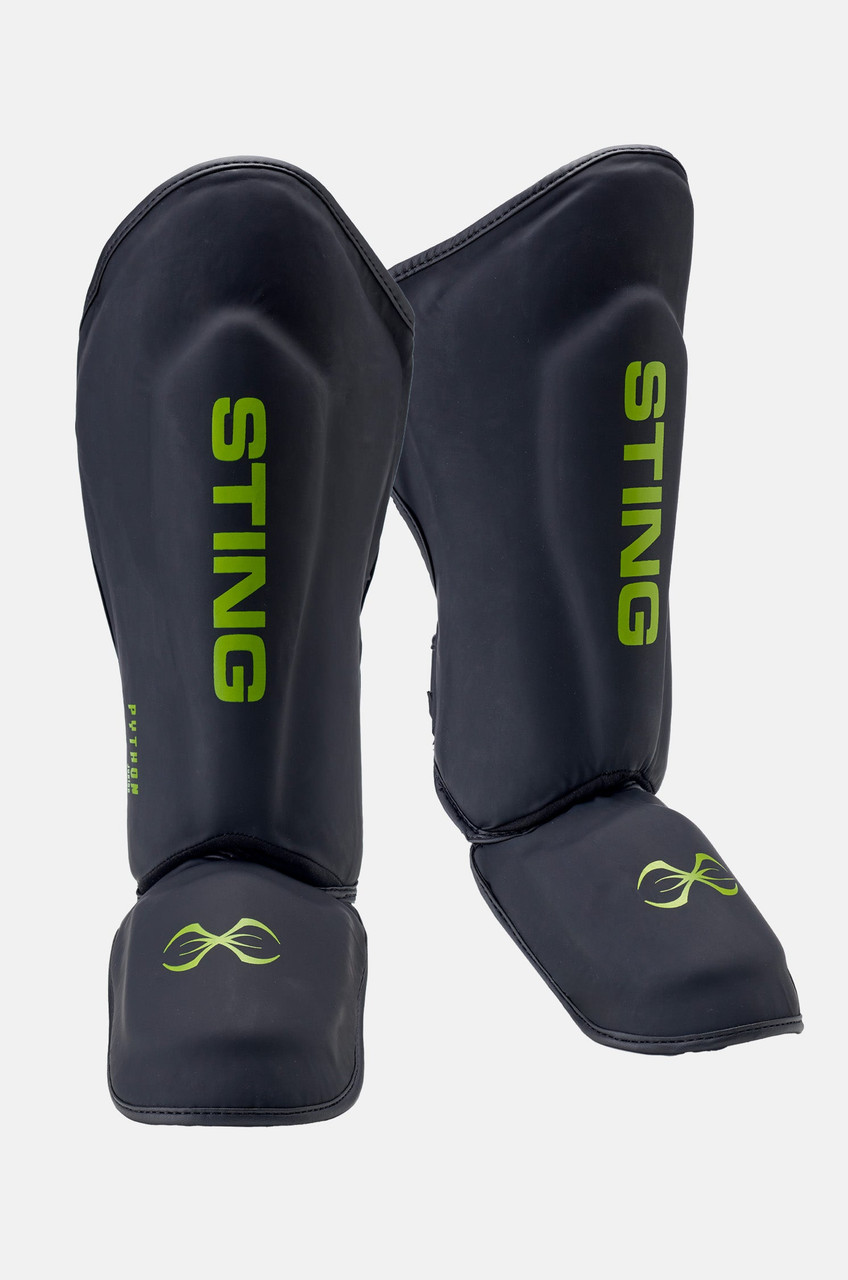 Sting Python Junior MMA Shin & Foot Protector - Black/Green