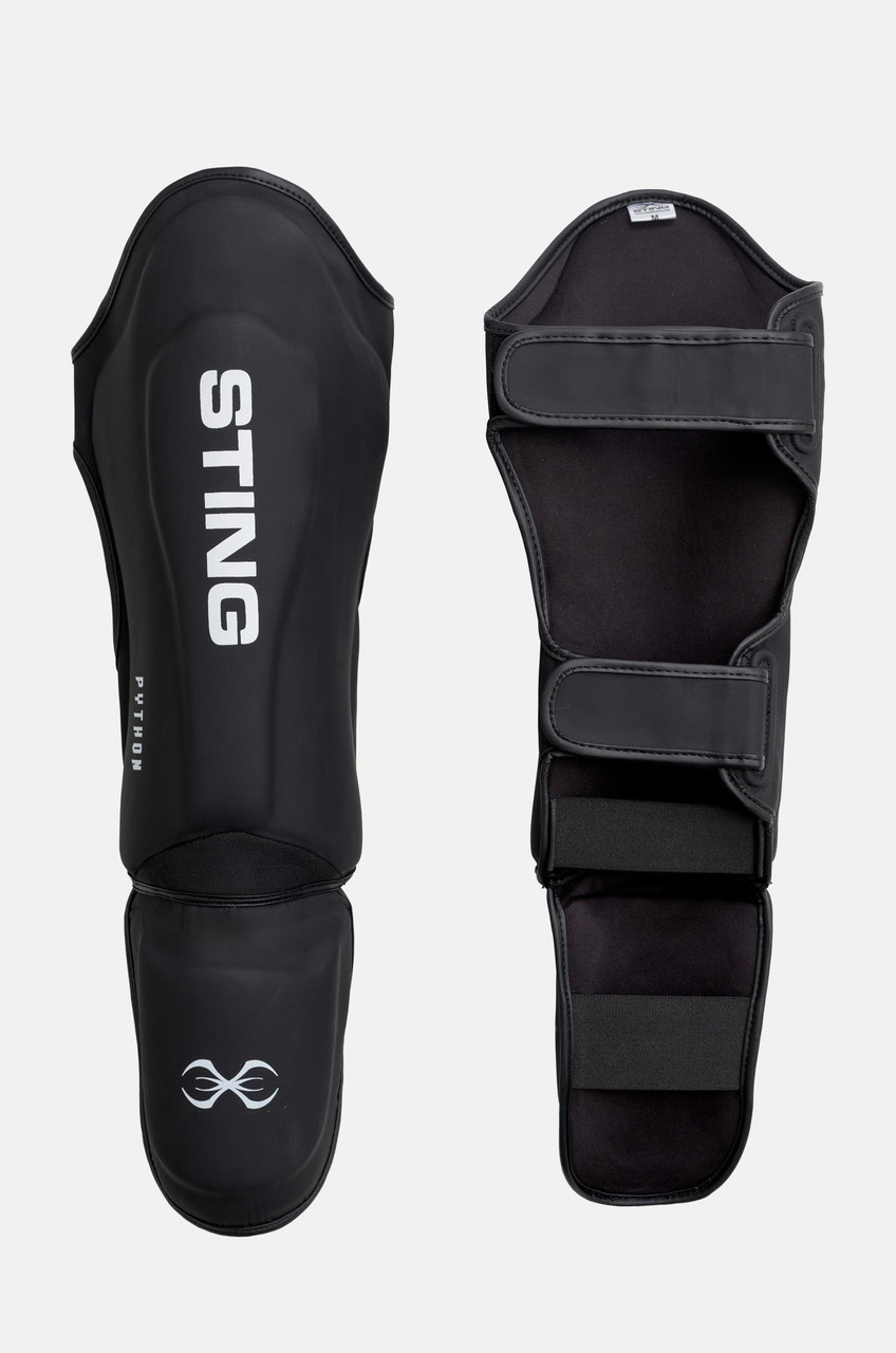 Sting Python MMA Shin & Foot Protector - Black/White