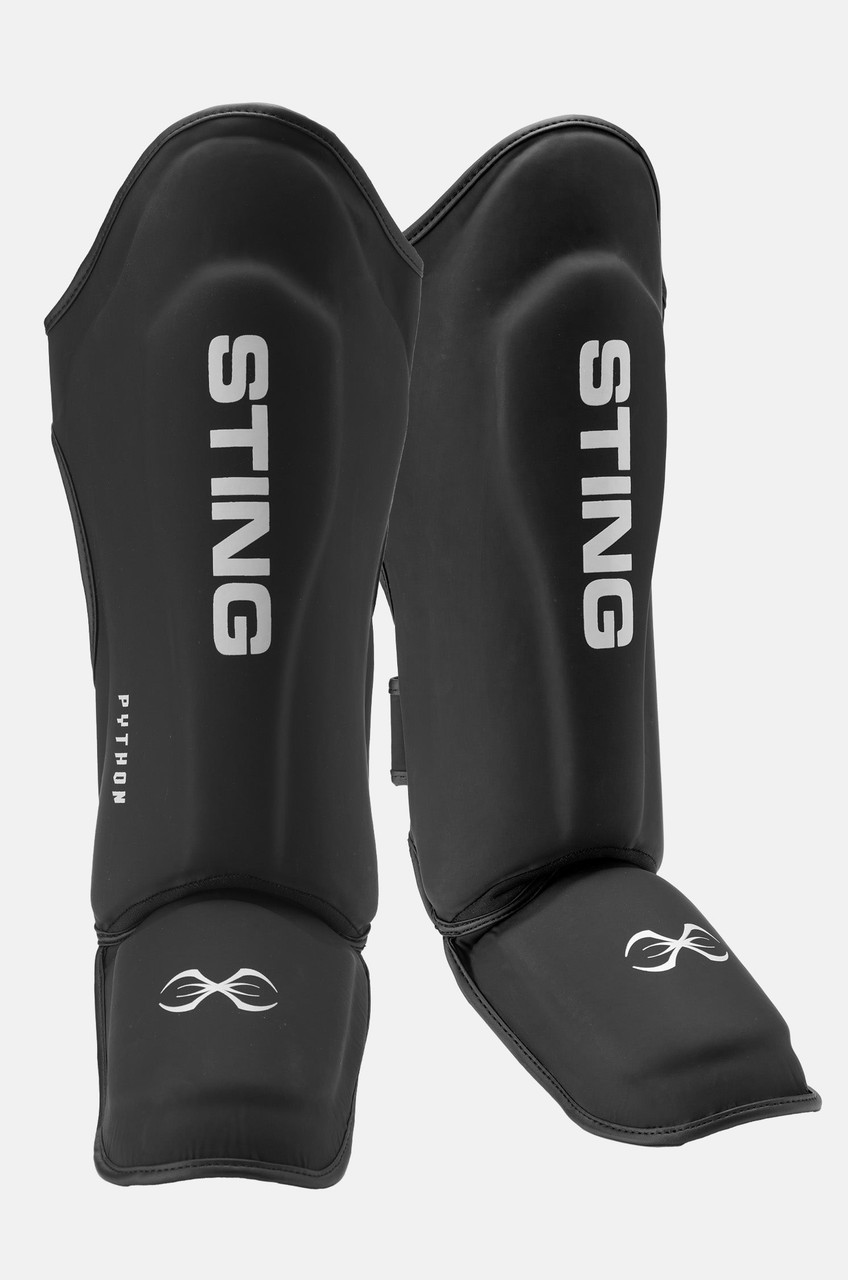 Sting Python MMA Shin & Foot Protector - Black/White