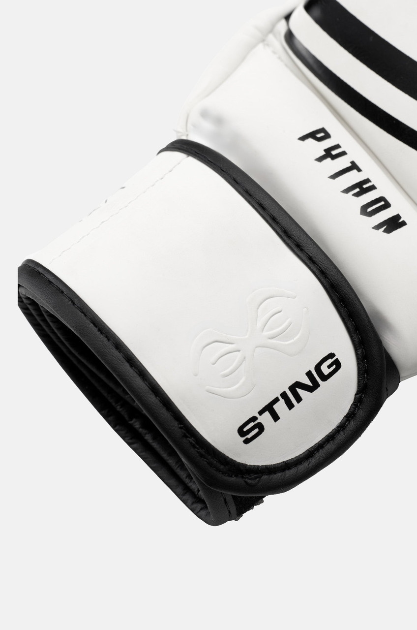 Sting Python MMA Sparring Gloves - White/Black