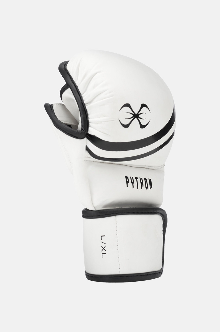 Sting Python MMA Sparring Gloves - White/Black