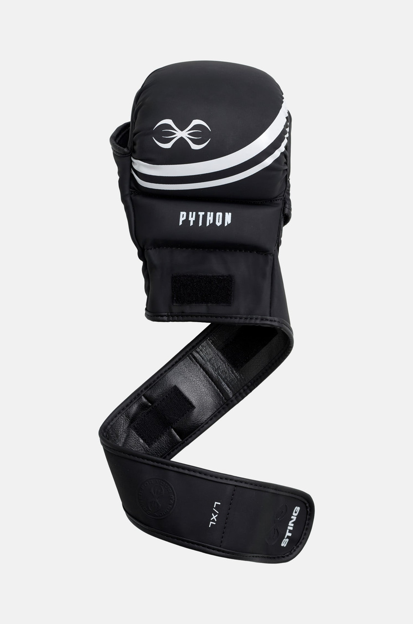 Sting Python MMA Sparring Gloves - Black/White