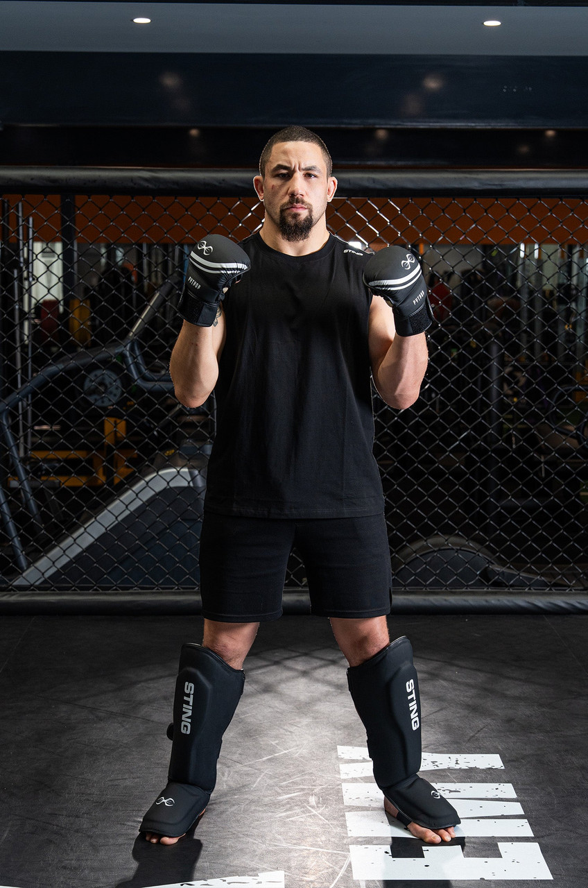 Sting Python MMA Sparring Gloves - Black/White