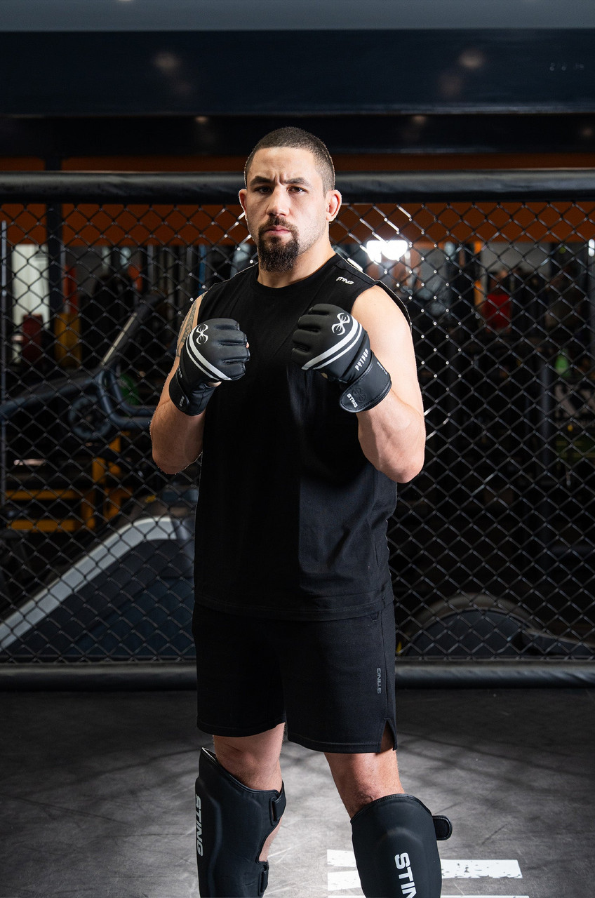Sting Python MMA Fight Gloves - Black/White