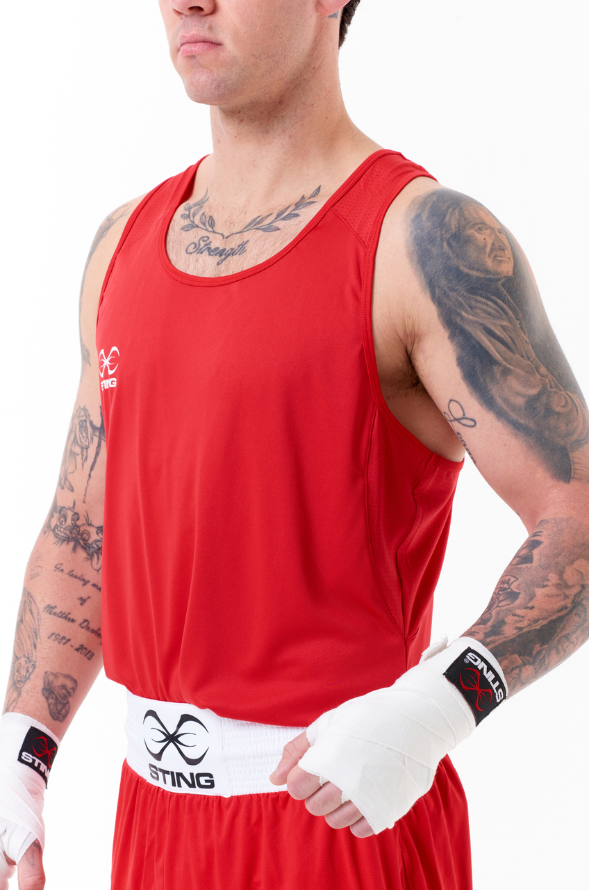 Sting Adult Male Mettle Singlet 2.0 - Red