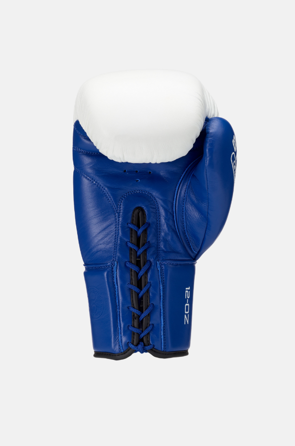 Sting Orion Lace Up Boxing Gloves - Blue/White