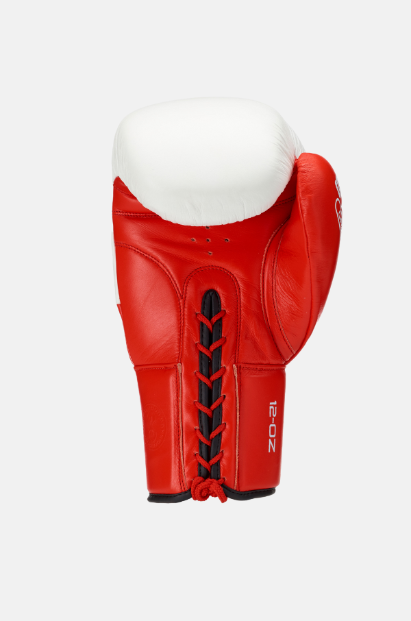 Sting Orion Lace Up Boxing Gloves - Red/White