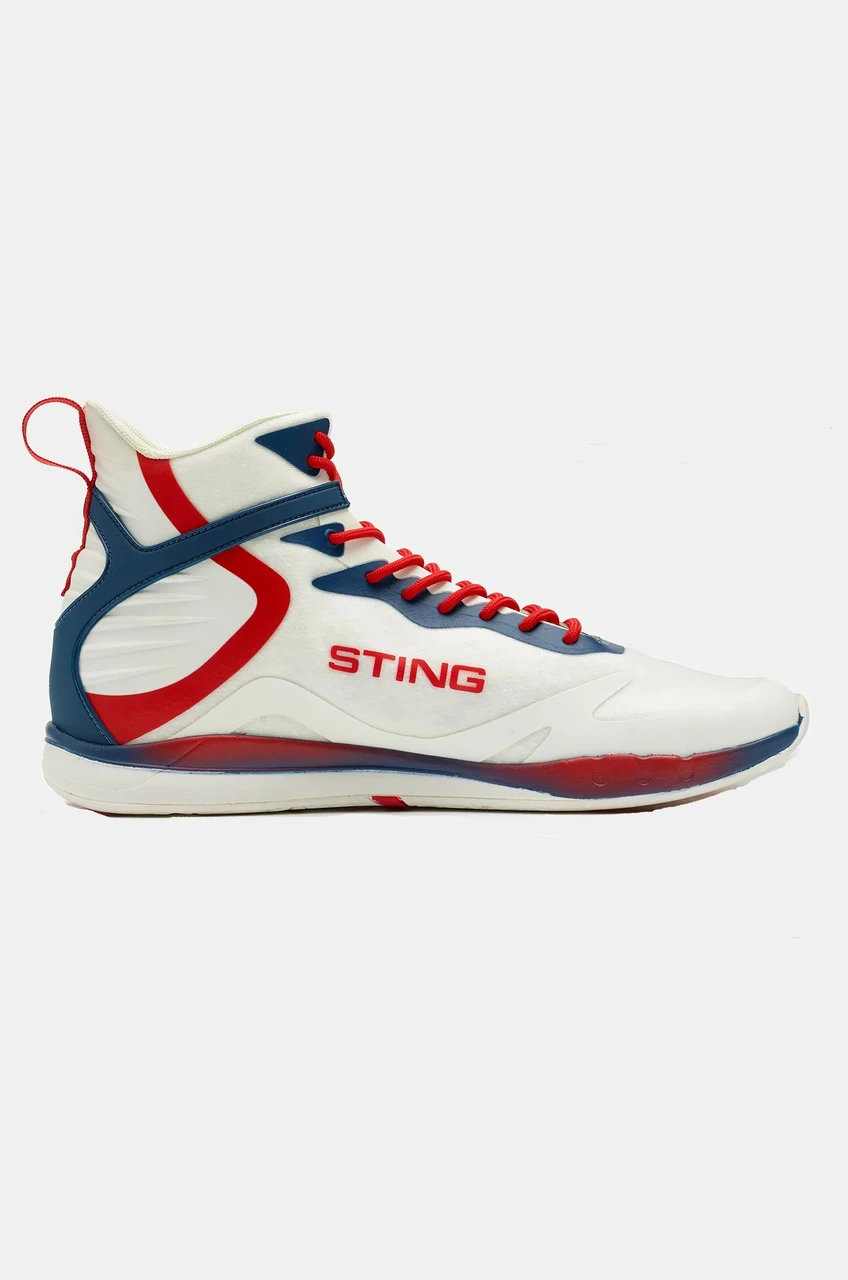 Sting Viper X Boxing Shoes 2.0 - White/Red/Blue
