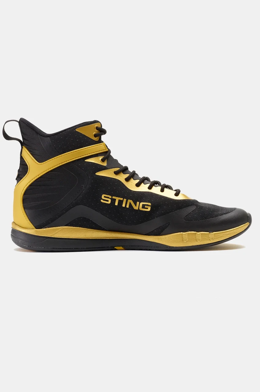 Sting Viper X Boxing Shoes 2.0 - Black/Gold 2.0
