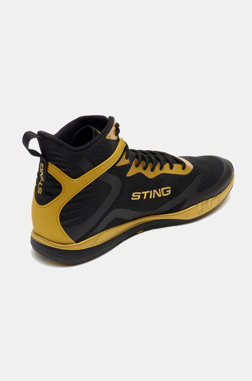 Sting Viper X Boxing Shoes 2.0 - Black/Gold 2.0