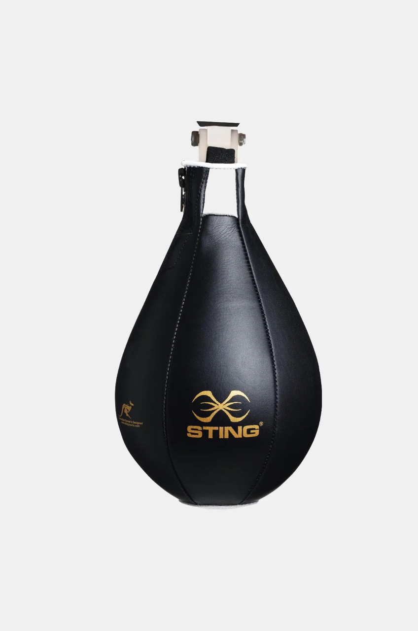 Sting 10 Inch Pro Leather Speedbag - Black