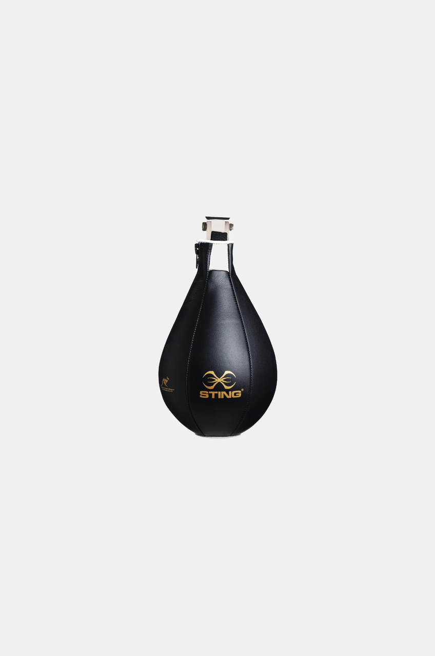 Sting 10 Inch Pro Leather Speedbag - Black