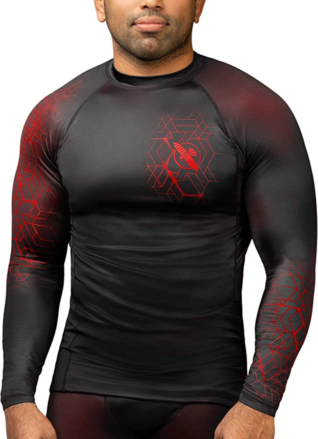 Hayabusa Geo Long Sleeve Jiu Jitsu Rashguard - PRO FIGHT SHOP