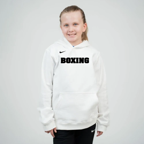 Nike Youth Boxing Club Fleece Hoodie - White