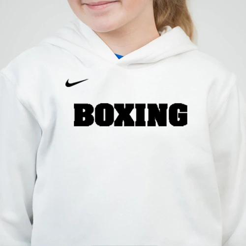 Nike Youth Boxing Club Fleece Hoodie - White