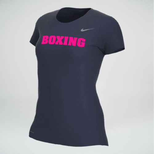 Nike Women's Boxing Legend Tee - Navy