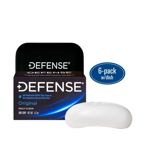 Defense Bar Soap – Original – Pack of 6 + Dish
