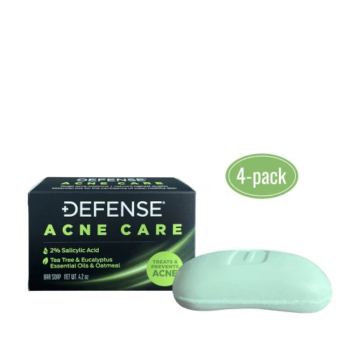 Defense Acne Care Medicated Bar Soap – Pack of 4