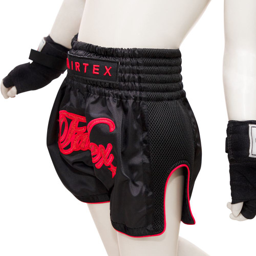 Fairtex Kids Muay Thai Boxing Shorts - BSK2104 "Midnight Red"
