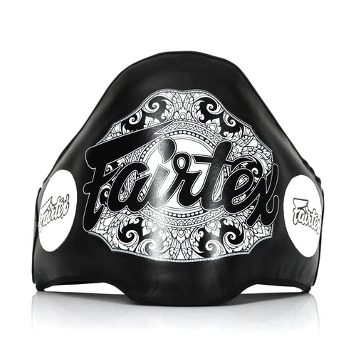 Fairtex BPV2 Light-Weight Belly Pad Muay Thai Trainers Protective Guard for Boxing, MMA, Muay Thai Training