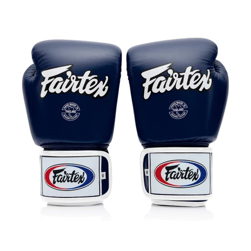 Fairtex BGV1 Blue/Black/White Muay Thai Boxing Training Sparring Gloves