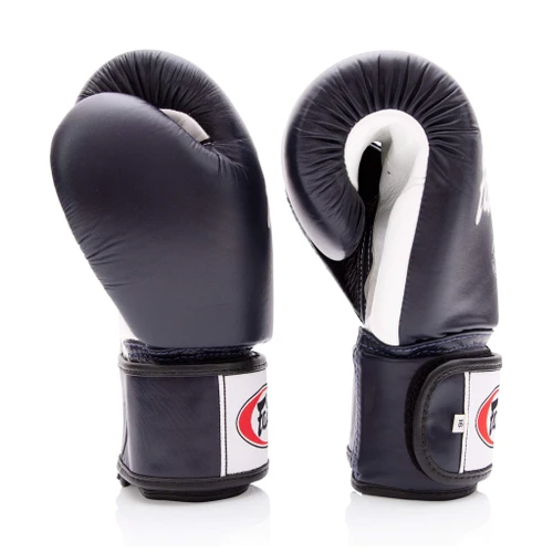 Fairtex BGV1 Blue/White/Black Muay Thai Boxing Training Sparring Gloves