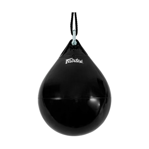 Fairtex HB16 Water Heavy Bag Punching Bag for Muay Thai, Kickboxing, MMA (Black/Unfilled)