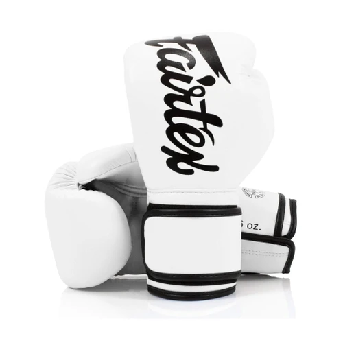 Fairtex BGV14 White Muay Thai Boxing Glove