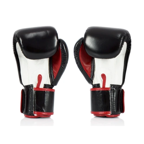 Fairtex BGV1 Black/White/Red Muay Thai Boxing Glove