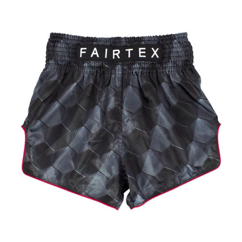 Fairtex BS1901 Stealth Black Slim Cut Muay Thai Boxing Short