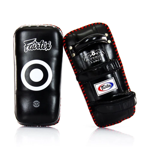Fairtex KPLS2 Superior Kickboxing Curved Kick Pads - Cowhide Leather