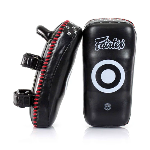 Fairtex KPLS2 Superior Kickboxing Curved Kick Pads - Cowhide Leather